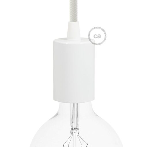 Lamphållare vit cylinder