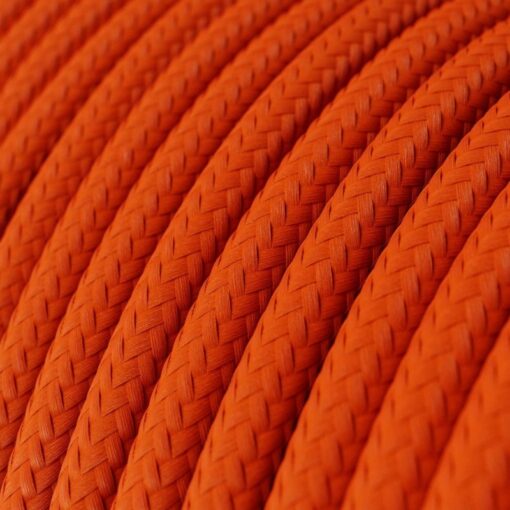 Textilkabel i viskos - RM15 Orange