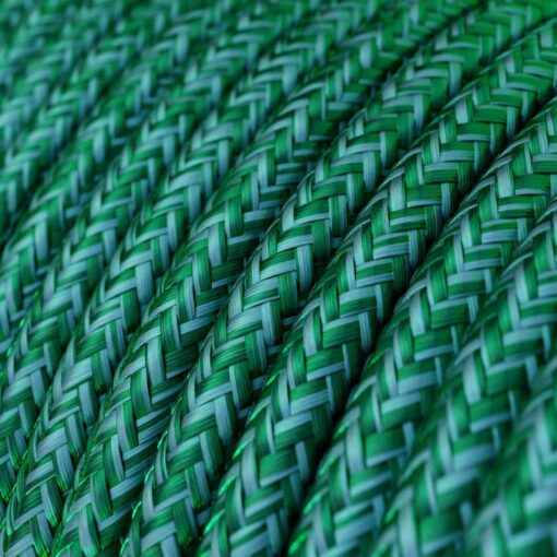 Textilkabel i viskos - RM33 Emerald