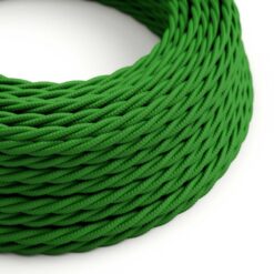 Tvinnad textilkabel TM06 - Grön