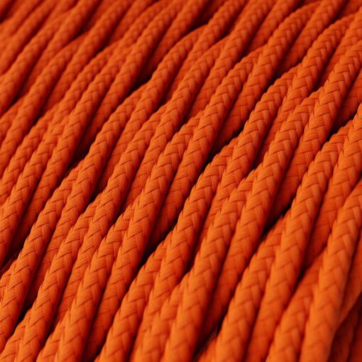 Tvinnad textilkabel TM15 - Orange